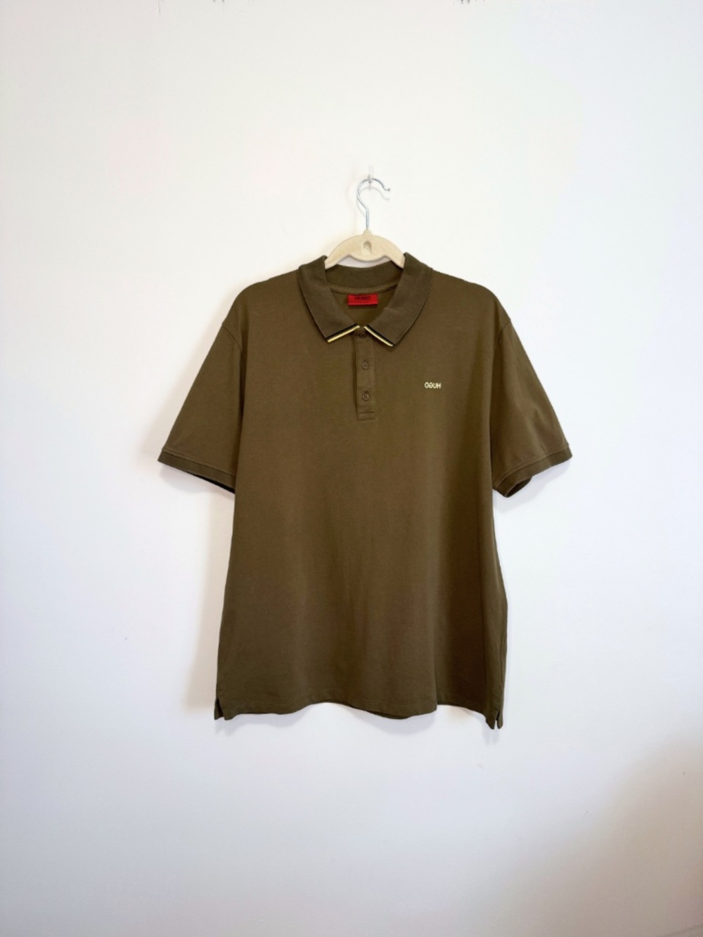 Hugo Boss Men's Khaki Regular Fit Polo XL